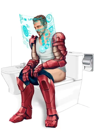 Iron Man al Bagno