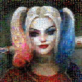 Composta<br> da tante foto <br> Collage 30x30<br> Harley Quinn 12